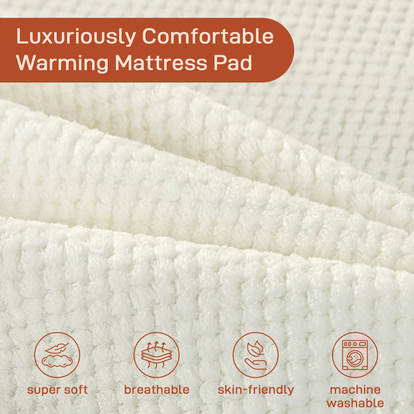 Electric Mattress Pad Twin Size With Dual Control, 8 Heating Settings, Soft Blanket, Bed Warmer, 12-Hour Timer, Heater Sheets, 39" x 75"