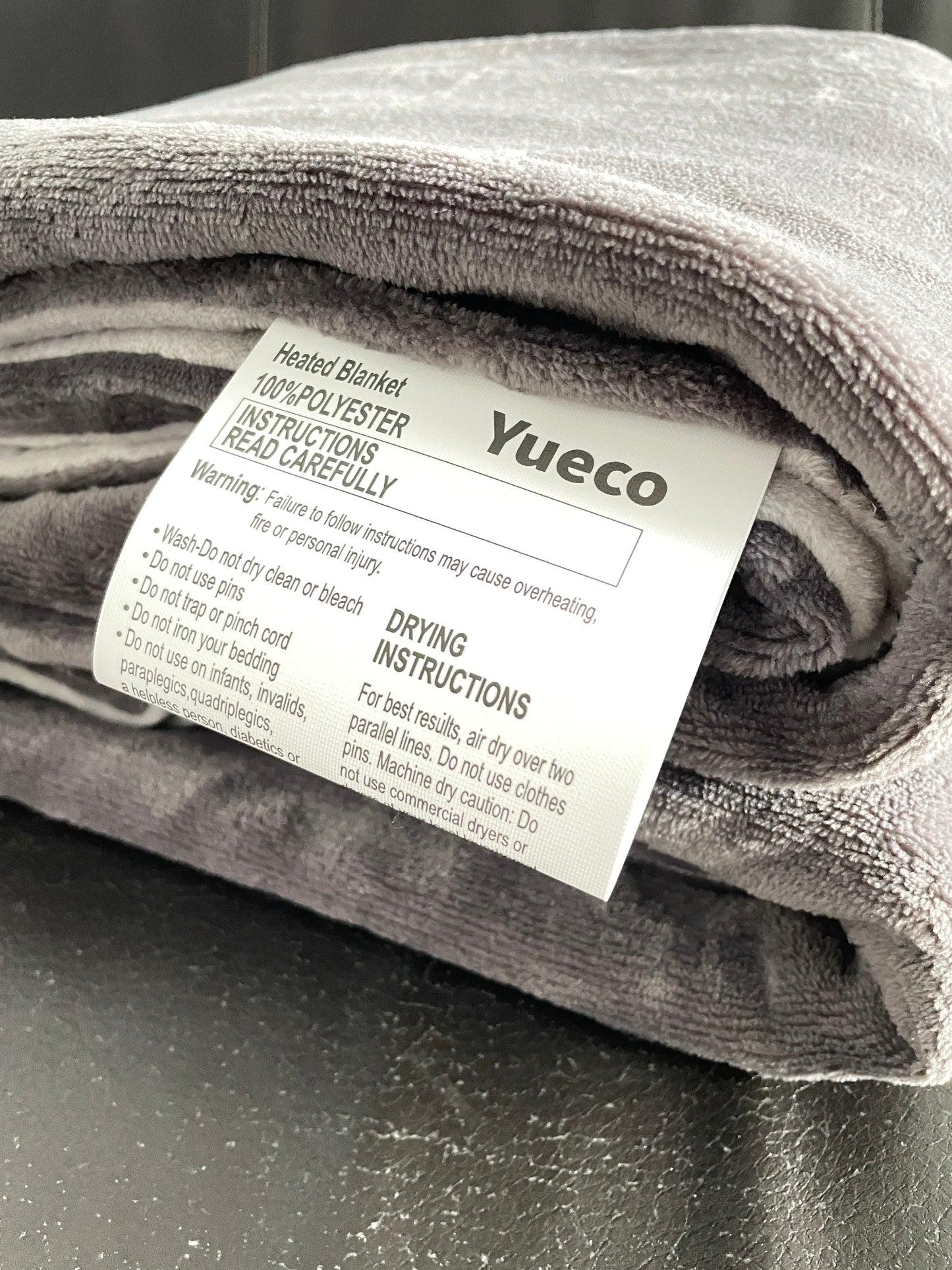 Yueco Heated Blanket Electric Throw - 50"x60" Heating Blanket Throw